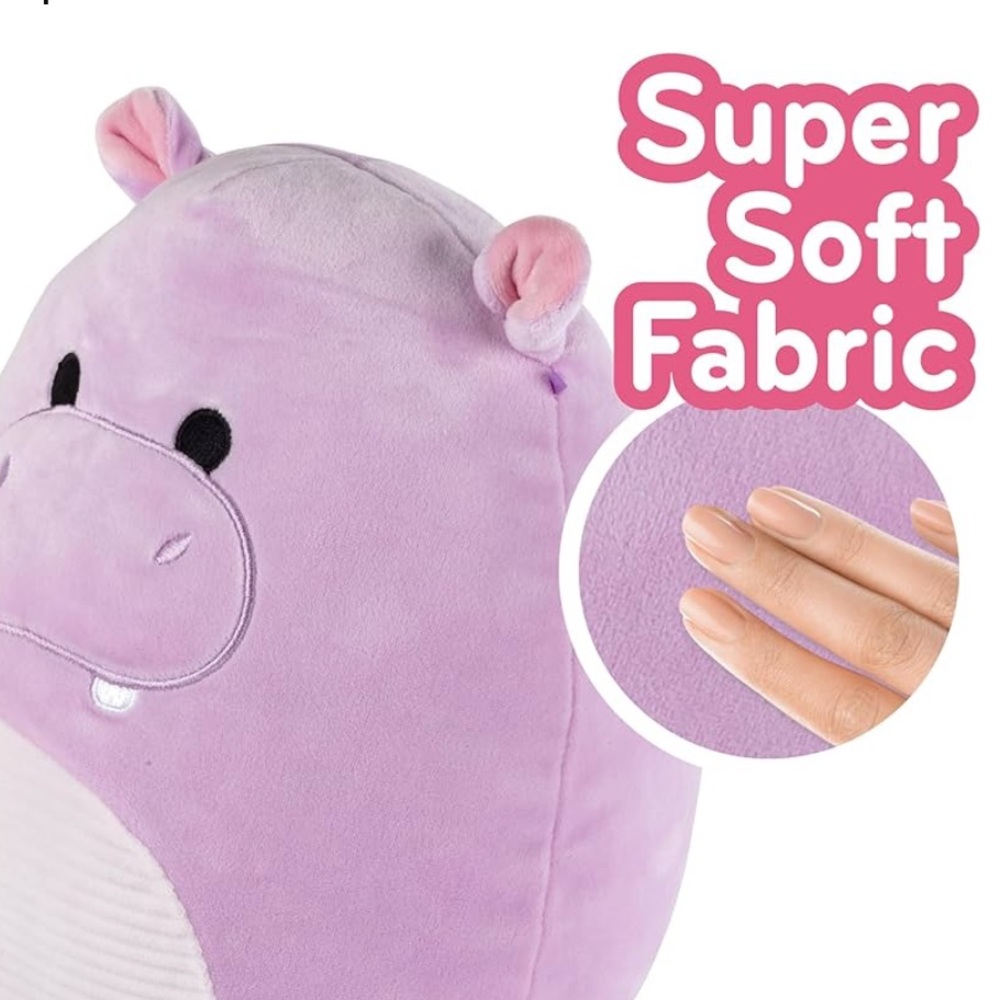 NEW! Two Squishmallows 10" Hannah & Harrison The Hippos 2-Pack Plush Collectible - Picture 4 of 12